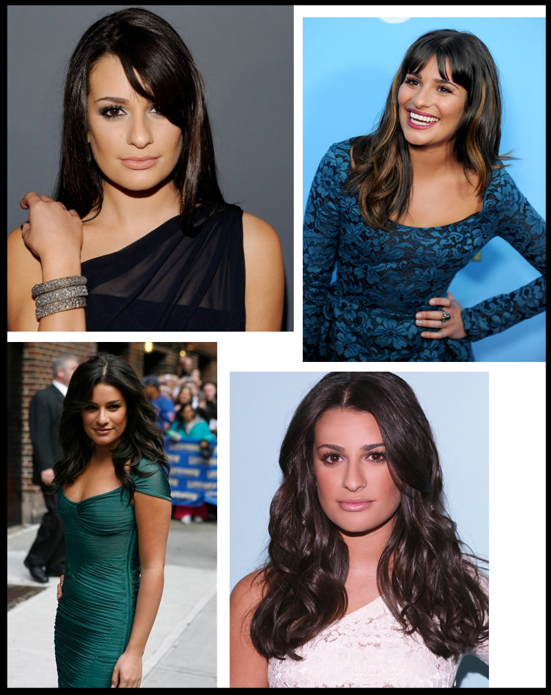 lea michele red carpet look sexy