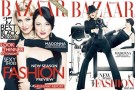 Madonna sulla copertina di dicembre di Harper’s Bazaar