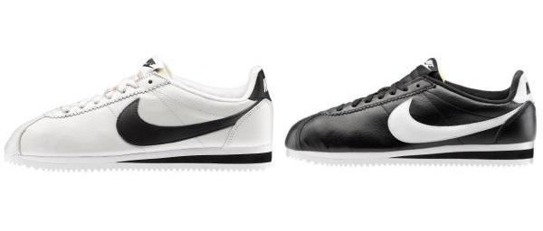 nike cortez bianche e nere