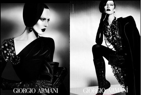 Giorgio Armani - Campagna pubblicitaria autunno inverno 2009/2010