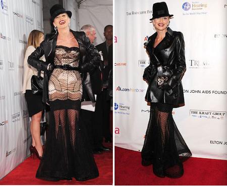 Sharon Stone alla serata di beneficenza della Elton John Aids Foundation