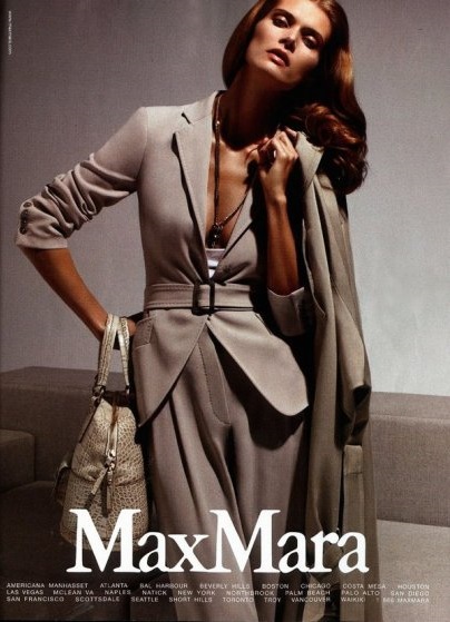 Max Mara, campagna pubblicitaria primavera estate 2010