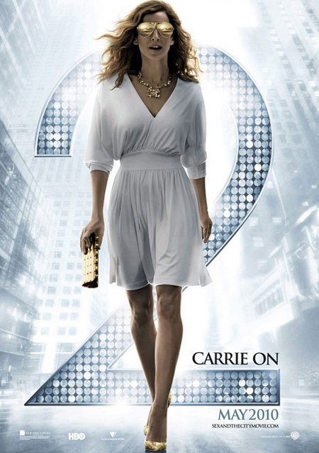 L'abito del poster di Carrie in Sex and the city 2