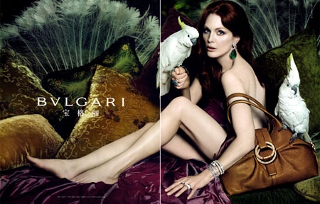 Bulgari, campagna pubblicitaria primavera estate 2010 con Julienne Moore. Foto e Video