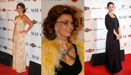 Nine, la premiere di Roma ed il Red Carpet con Sofia Loren, Marion Cotillard e Penelope Cruz