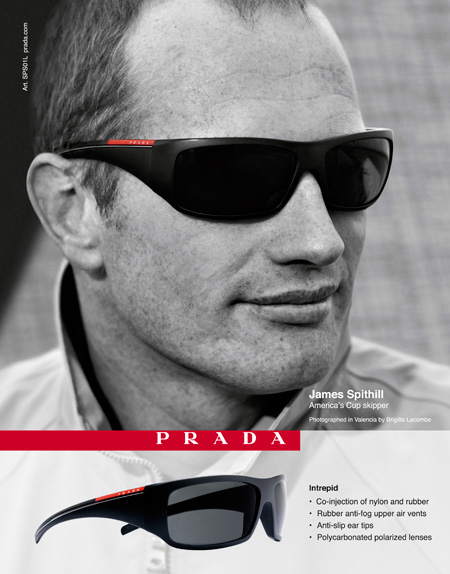 Prada, campagna pubblicitaria primavera estate 2010 occhiali Prada Linea Rossa