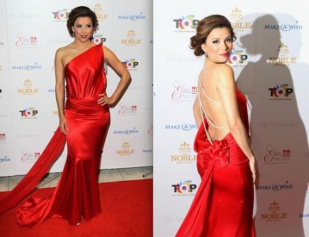 Eva Longoria Parker, 35 anni festeggiati al Noble Gift Gala di Londra