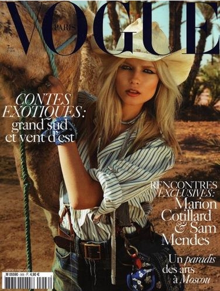Natasha Poly sulla copertina di Vogue Francia