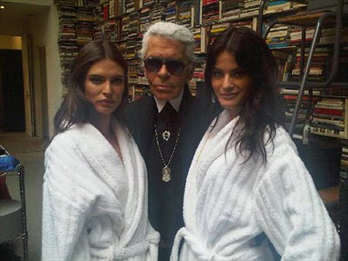 Karl Lagerfeld gossip nel mezzo del Calendario Pirelli 