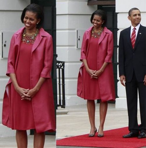 Michelle Obama veste Calvin Klein