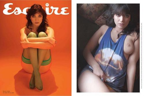 Topless di Daisy Lowe su Esquire luglio 2010