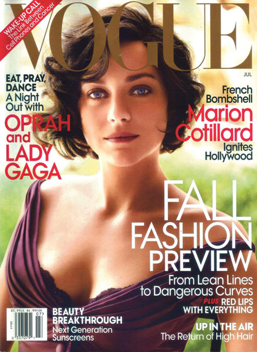 Marion Cotillard Vogue US Luglio 2010. Gallery e videointervista 