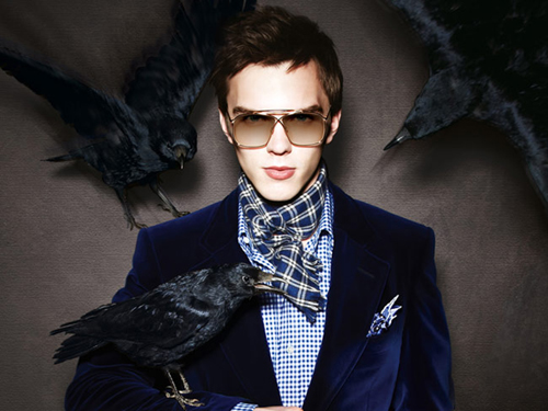 Nicholas Hoult per la campagna Tom Ford Eyewear FW 2011 con Freja Beha