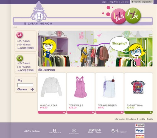 Silvian Heach Kids, nuovo e - commerce