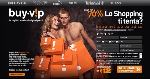 BuyVip, campagne di vendita con sconti eccezionali