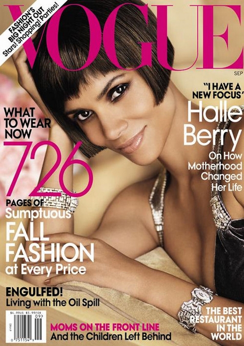 Halle Berry, cover girl di Vogue Us settembre 2010