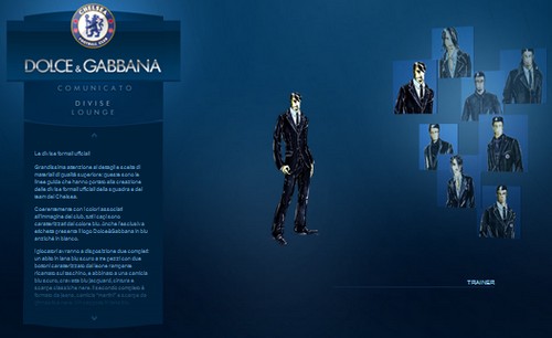 Dolce & Gabbana fornitore ufficiale del Chelsea Football Club