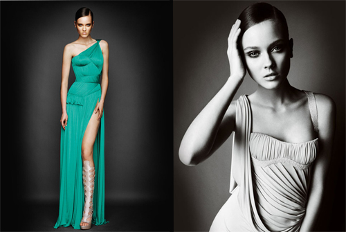 Atelier Versace collezione autunno inverno 2010 con Monika Jagaciak