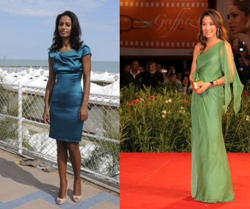 Festival di Venezia 2010, Michelle Yeoh e Rula Jebreal in Alberta Ferretti