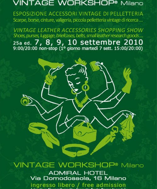 VINTAGE WORKSHOP - I Ricercatori della Moda d’Epoca a Milano dal 7 al 10 settembre