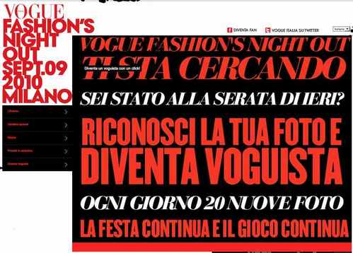 Vogue Fashion's Night Out continua su Vogue.it