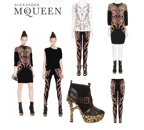 Stasera alla festa di Halloween in Alexander McQueen