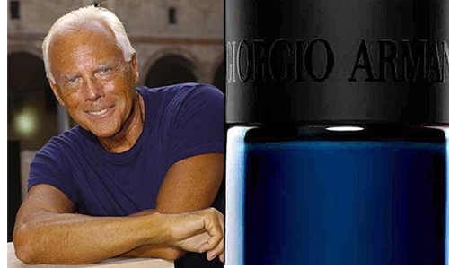 Smalto blu e tutti i colori Giorgio Armani per l'autunno 2010 