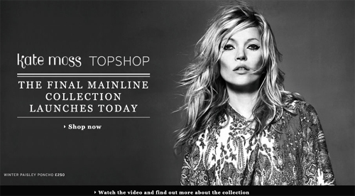 Kate Moss Topshop Collection autunno inverno 2010 2011