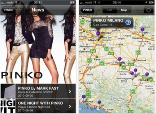 Pinko app moda per iPhone, iPod touch, iPad ora disponibile su App Store