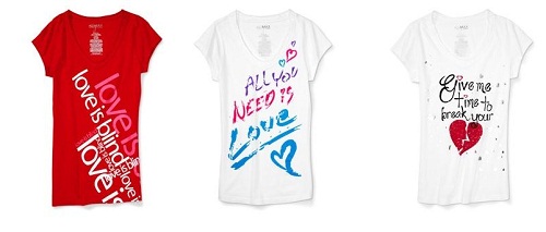 San Valentino 2011: le t-shirt di Miley Cyrus 