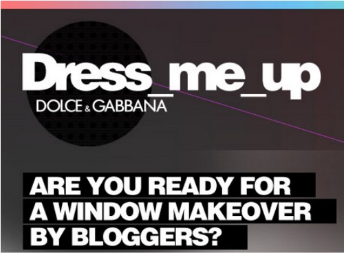 Dolce & Gabbana incontra i bloggers con Dress me up