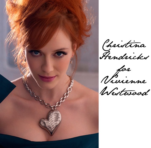 Christina Hendricks testimonial dei gioielli Vivienne Westwood