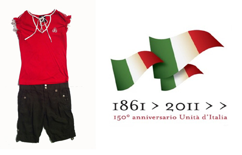 Nella collezione Datch p/e 2011 un omaggio ai 150 anni d'Italia 