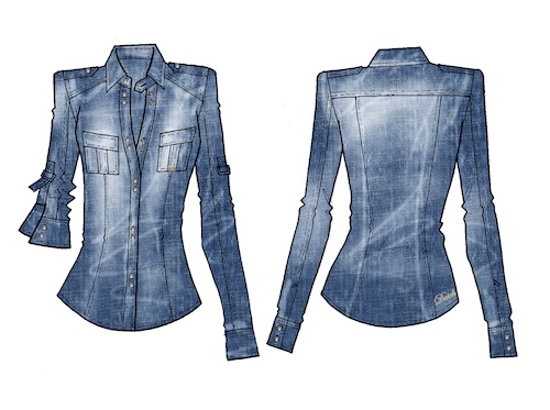 camicia denim Datch SS11