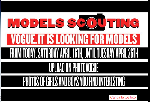 Models Scouting su PhotoVogue, nuovo canale di Vogue.it