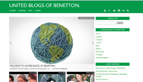United Blogs of Benetton, è nato il blog online! 