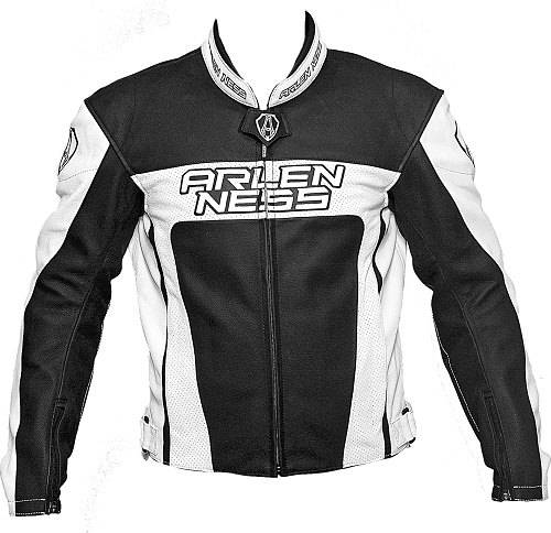 Arlen Ness: giacca in pelle racing sport traforata 