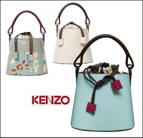 Kenzo, la moda estiva della borsa a secchiello