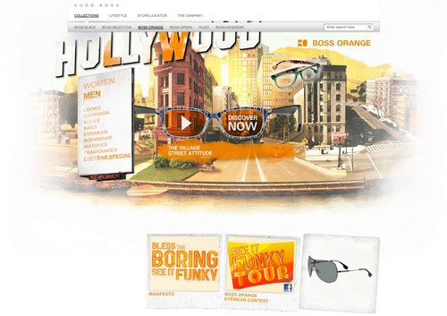 Boss Orange Eyewear: una città virtuale per Hugo Boss