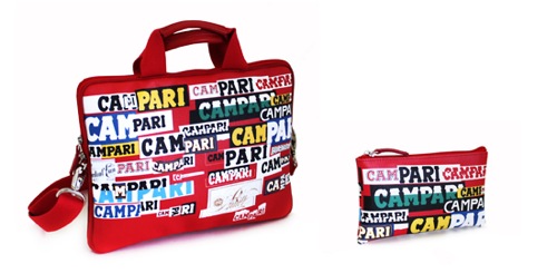 Campari presenta le borse ispirate nel Manifesto di Munari