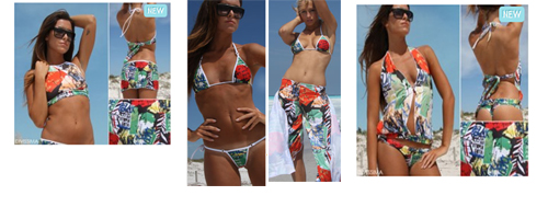 Divissima costumi pe 2011: bikini e soluzioni cool per il costume da bagno Angy Colorato