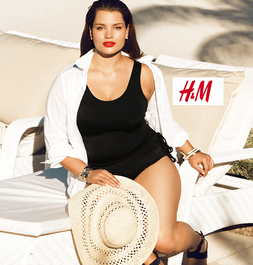 H&M, curvy di classe con la nuova collezione beachwear