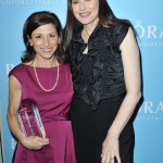 Nina Tassler in Max Mara con Lucy Award e Geena Davis in Max Mara