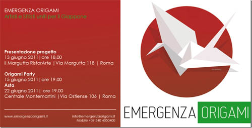 Emergenza Origami: artisti e stilisti uniti per il Giappone