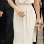 lo stile e gli outfits di Kate Middleton abito bianco