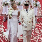 Charlene Wittstock veste giorgio Armani per il suo matrimonio con il Principe alberto di Monaco