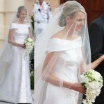 Charlene Wittstock veste giorgio Armani per il suo matrimonio con il Principe alberto di Monaco