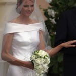 Charlene Wittstock veste giorgio Armani per il suo matrimonio con il Principe alberto di Monaco