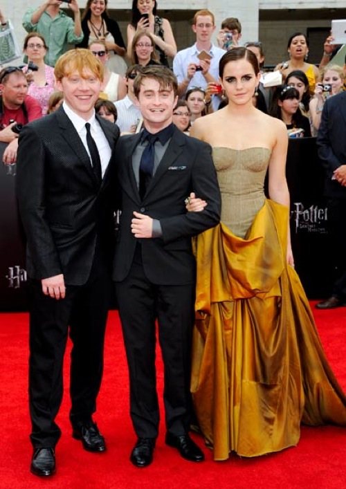 Emma Watson in Bottega Veneta per la premiere di Harry Potter