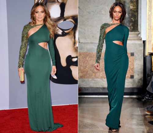 jennifer lopez veste emilio pucci collezione ai 2011 2012 ai BAFTA di Los Angeles